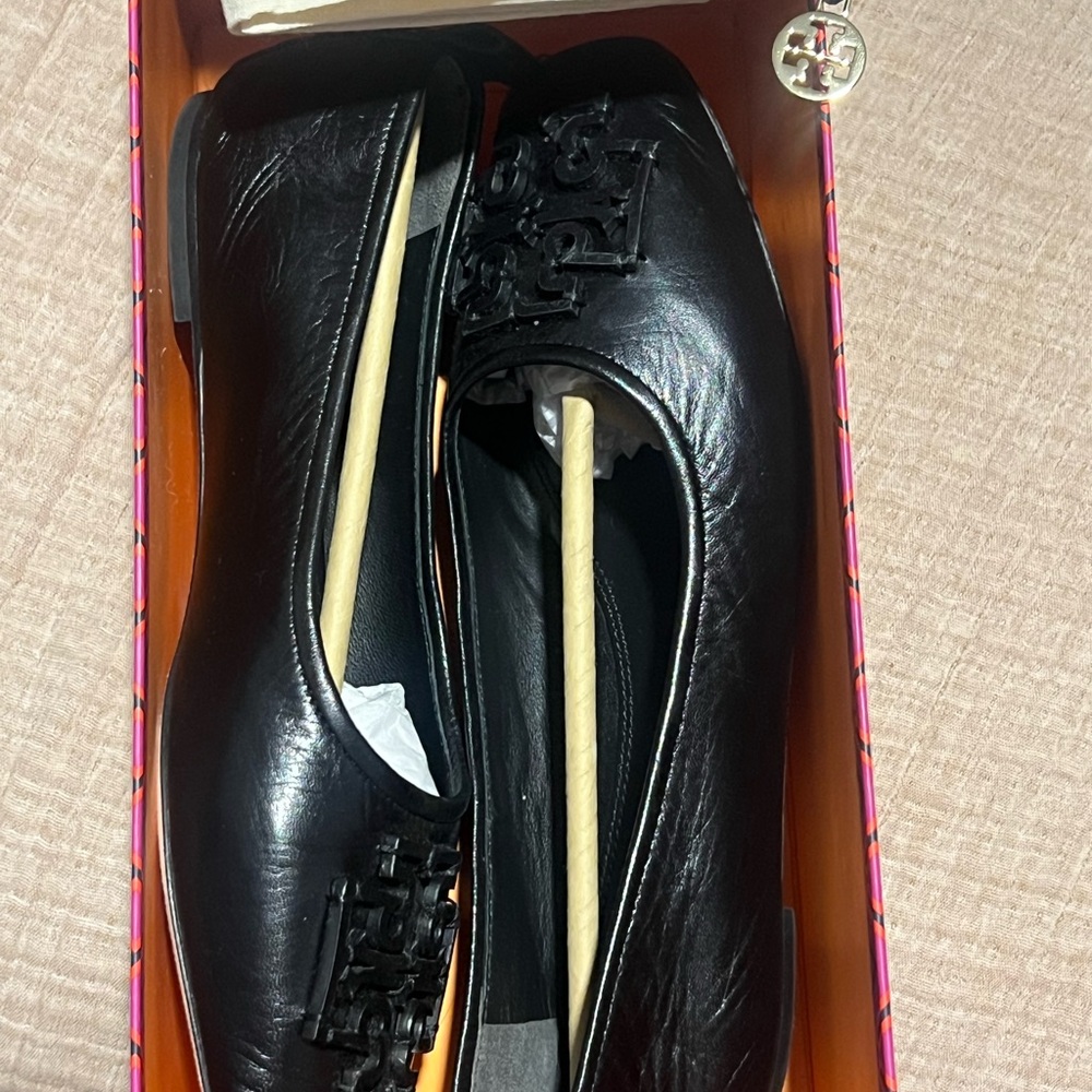 Tory Burch Black Ines Flats